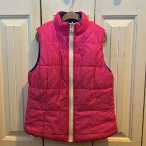 Reversible pink/purple girls size small vest